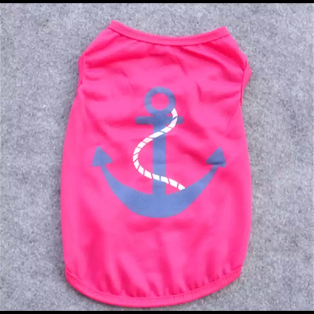 Light Weight Pink Doggie Shirt Perfect For Spring